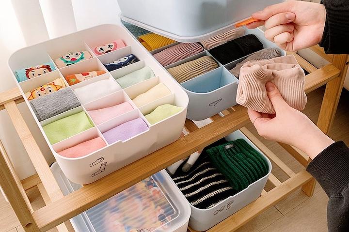 칸칸이 속옷 양말 정리함 3size 2colors