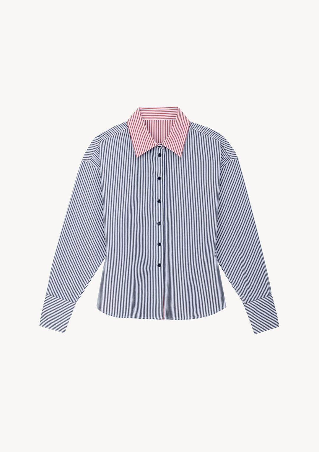 Reversible Ivy Shirt in Navy