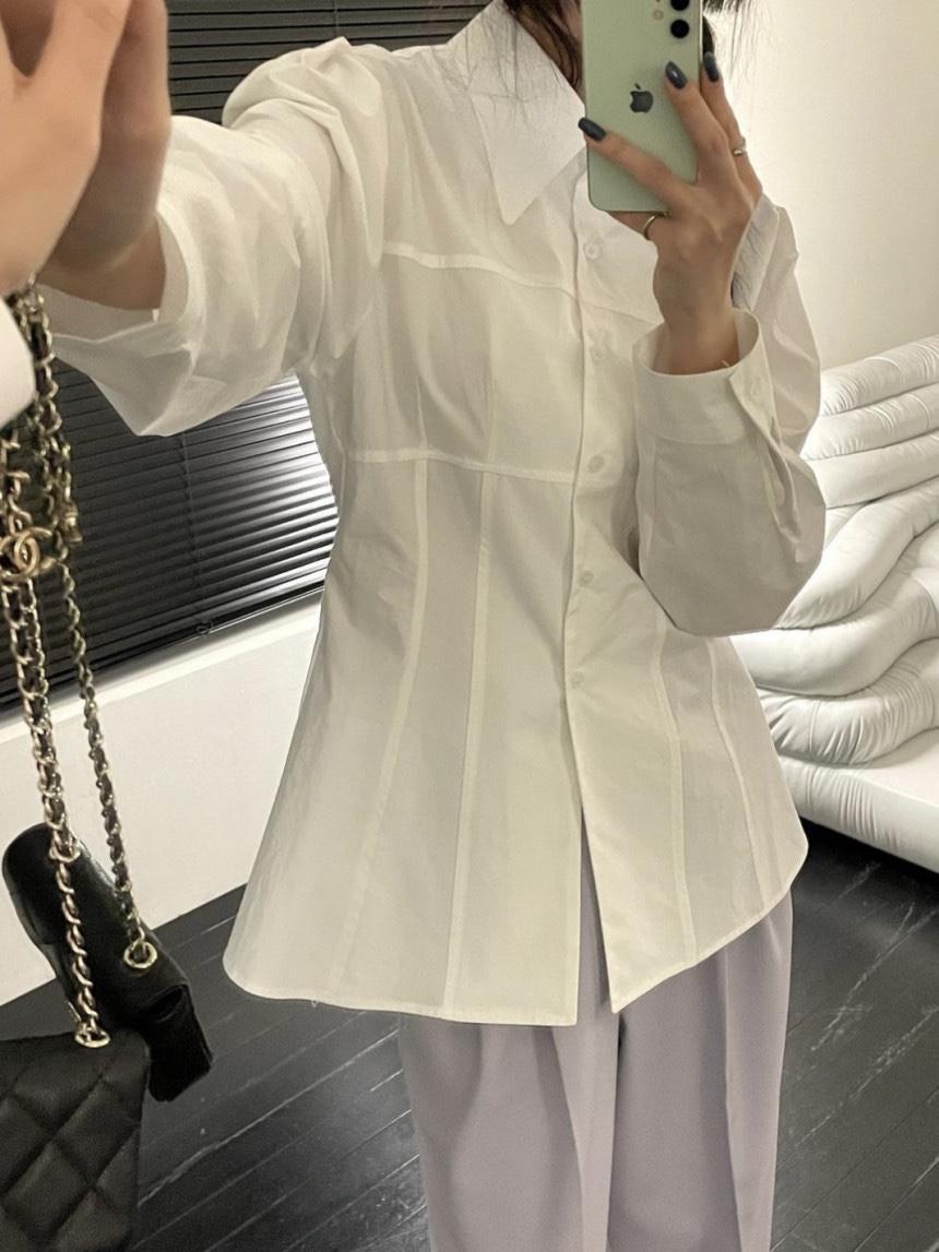 [COTT] 절개 라인 셔츠 (2color)