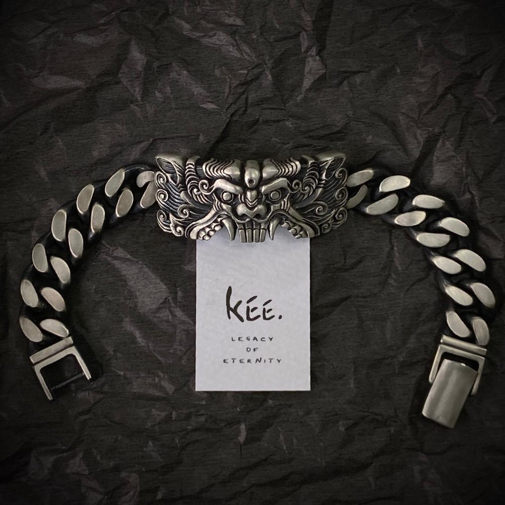 영묘사지 귀면와 체인 팔찌 / kee