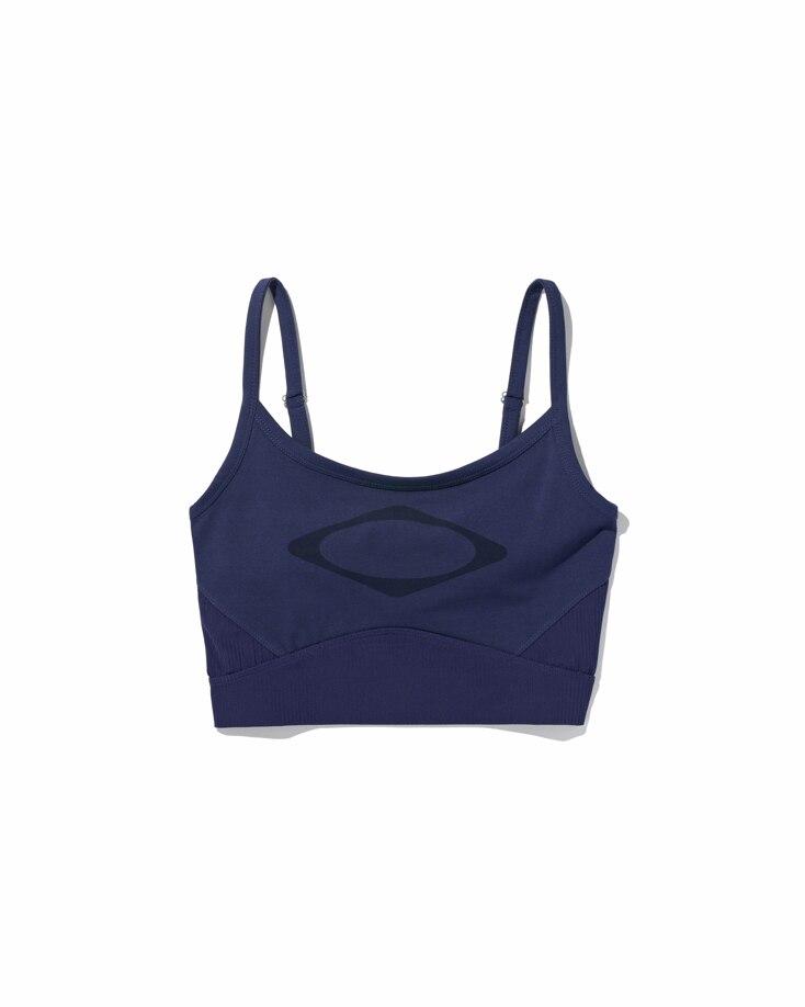RHOMBUS CUT OUT BRA TOP - NAVY