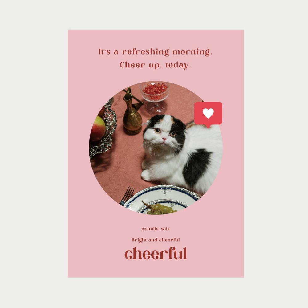 고양이 포스터 애견 카페 펫 미용 샵 홍보 디자인 맞춤 제작