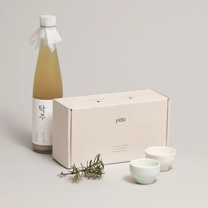 [선물세트] 소담잔 세트 2P (2 colors) 술잔 사케잔 답례품