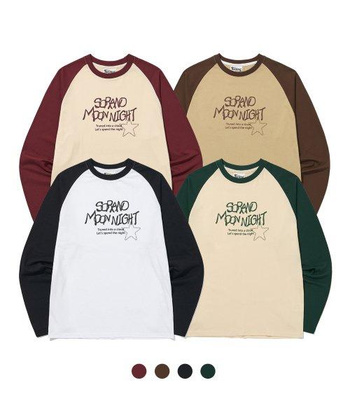 소라노(SORANO)  Moon Night Raglan L/S Tee [4Color] - 사이즈 & 후기 | 무신사