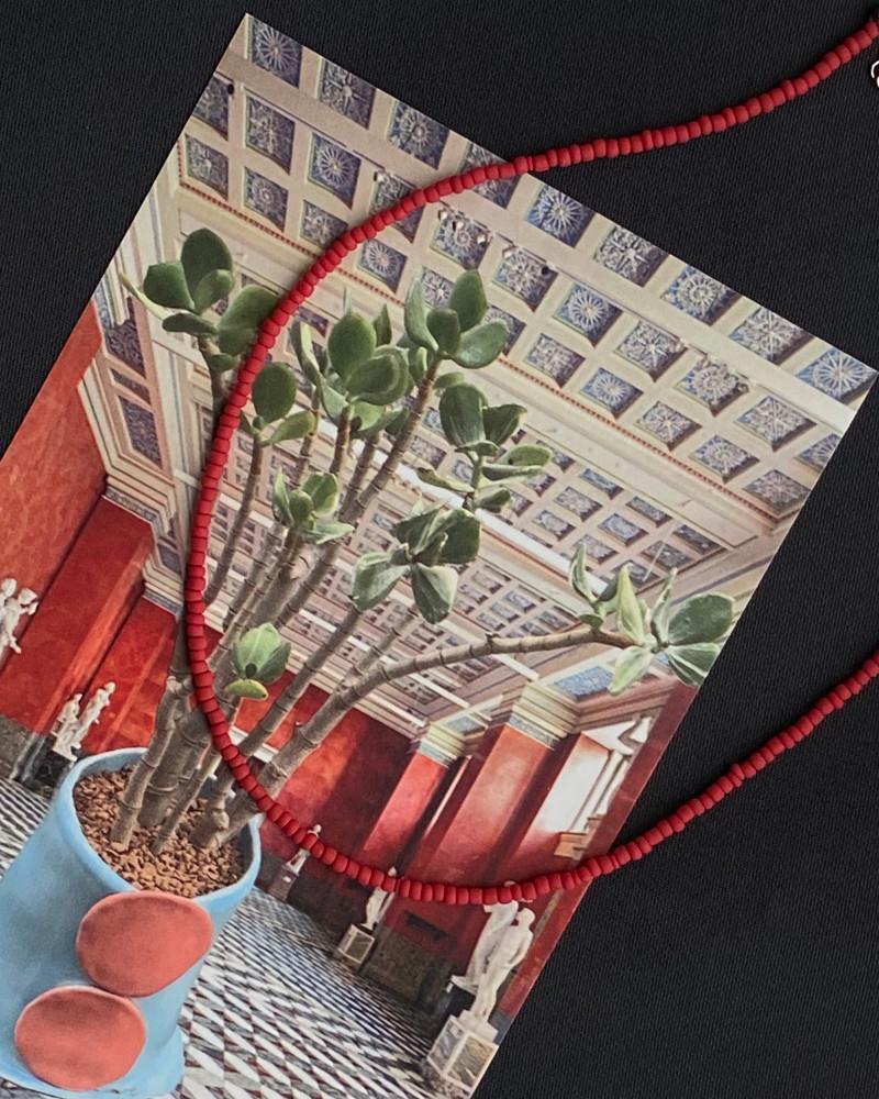 [Simple Beads Necklace] 심플 베이직 매트레드 비즈 레이어드 목걸이