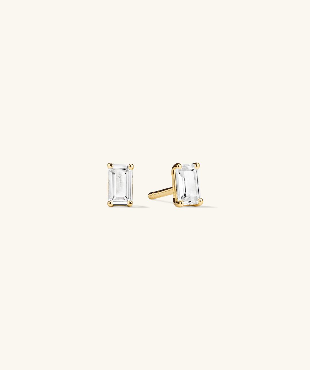 18k Gold Vermeil / Lab Grown White Sapphire