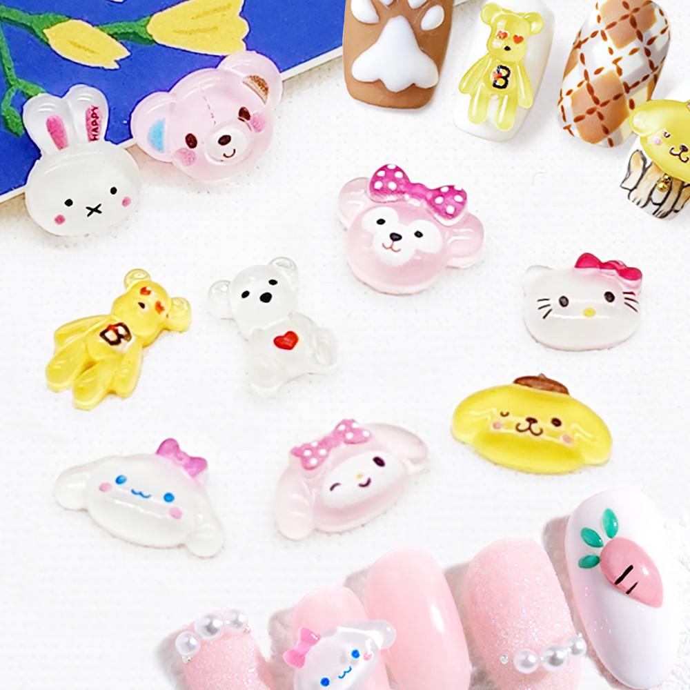 동물 애니멀 해골 네일 파츠 셀프 아트 재료 부자재