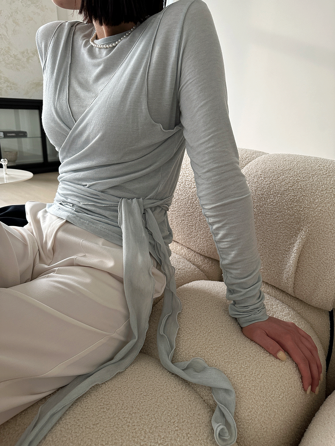 [세트] 밀리오 랩 뷔스티에 티셔츠