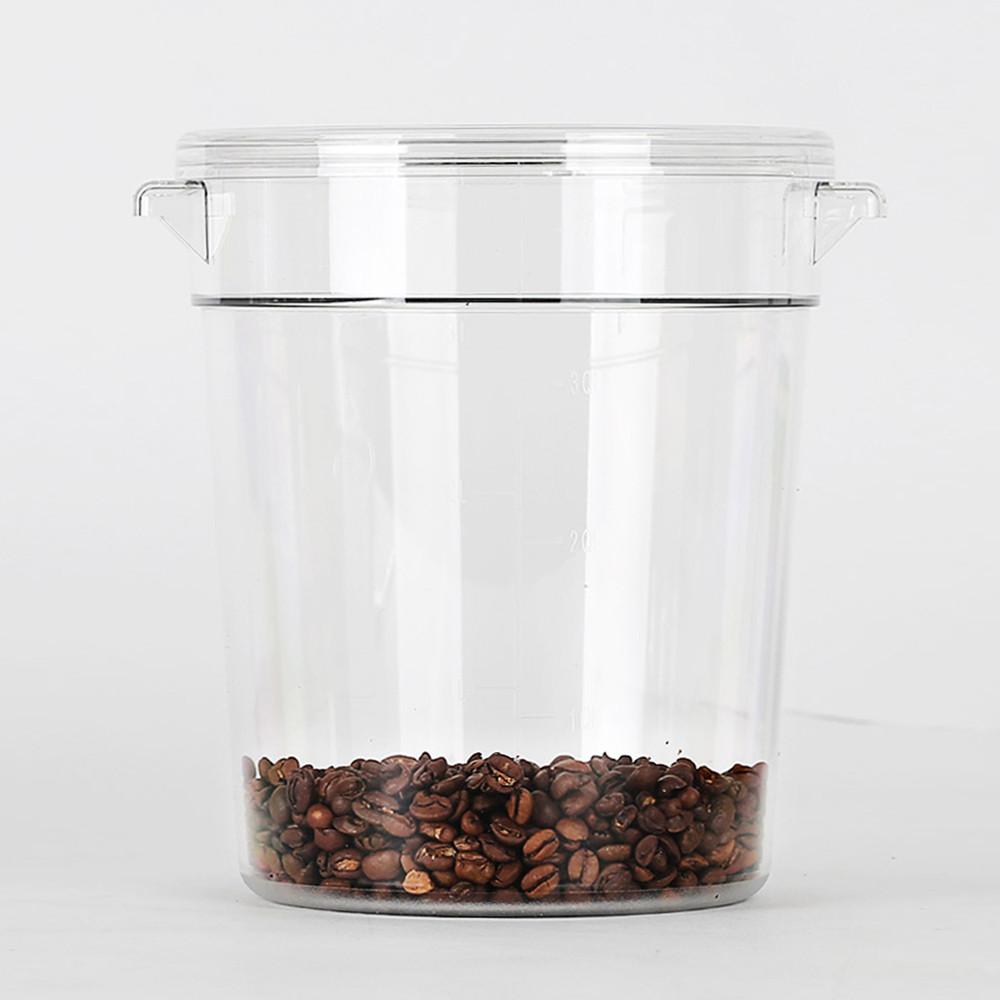 PC 원형저장용기 업소용 투명 식재료보관통 양념통 2쿼터 하부