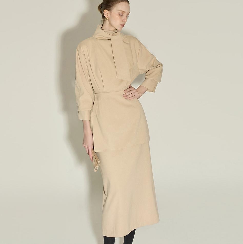 D5433 스커트 레이어드 원피스