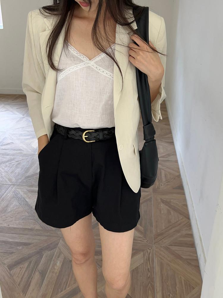 classic pintuck shorts (3c)