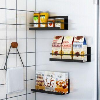 공간 활용 냉장고 현관문 자석 선반 정리대 2color