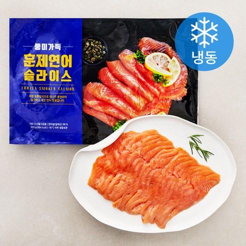 훈제연어 슬라이스 (냉동), 500g, 1개 - 생선 | 쿠팡