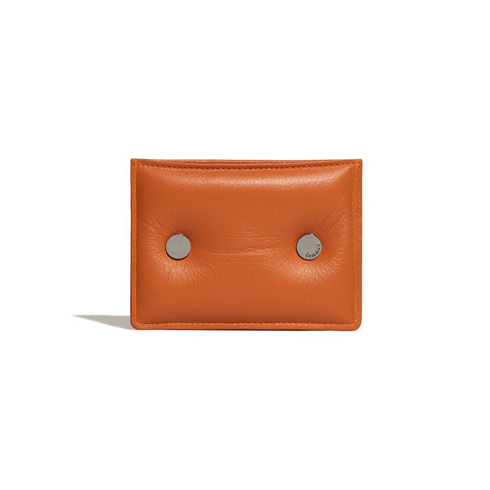 [22FW] CIRCLE PADDING CARD SLOT - DARK ORANGE