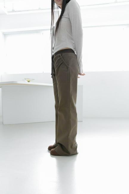 banding strap cotton pants(2colors)