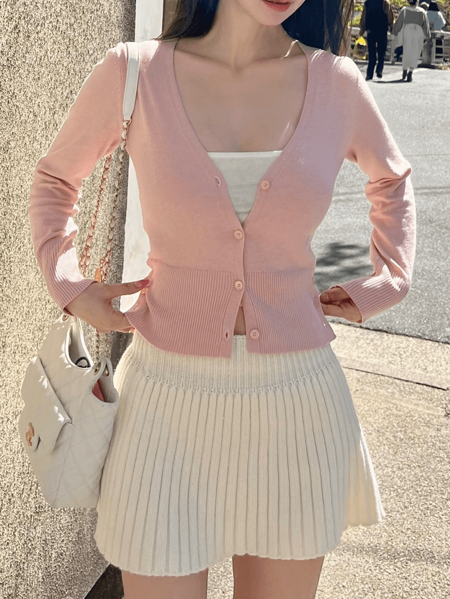 카인다미 미니 울 가디건