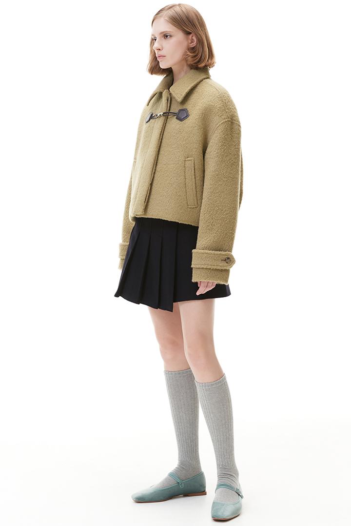 [10월 20일 예약배송] SURI ALPACA CROPPED DUPPLE COAT _ CAMEL