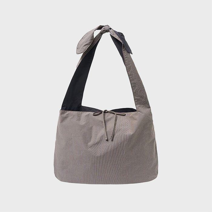 STRIPE LARGE SHOULDER BAG