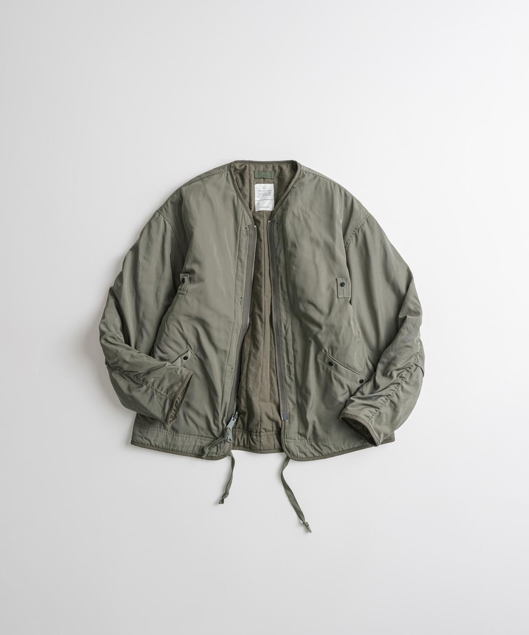 REVERSIBLE MIL LINER JACKET  "l.olive/brown\"