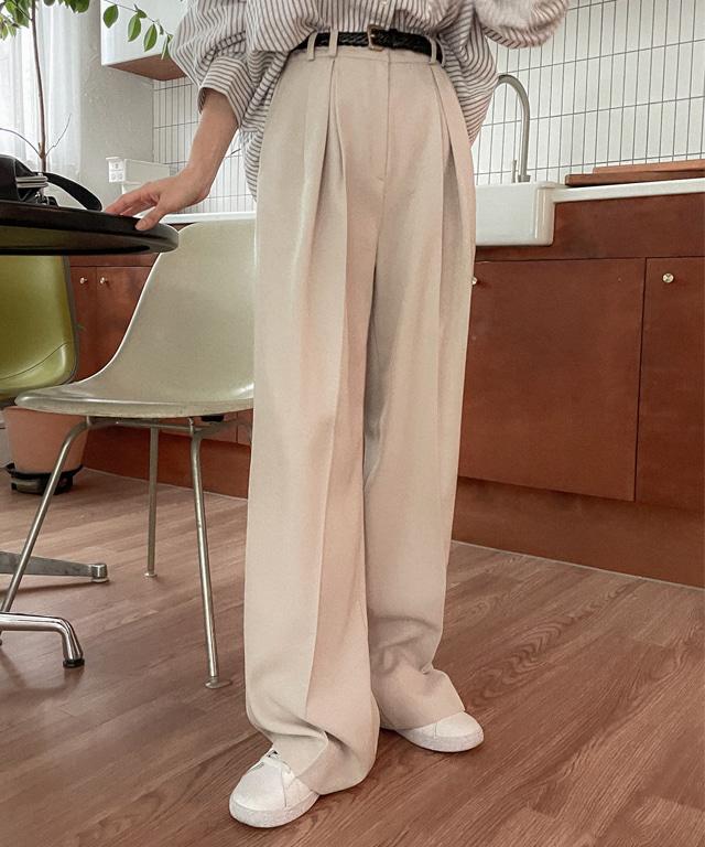 [MADE] 대체불가 롱와이드 핀턱슬랙스