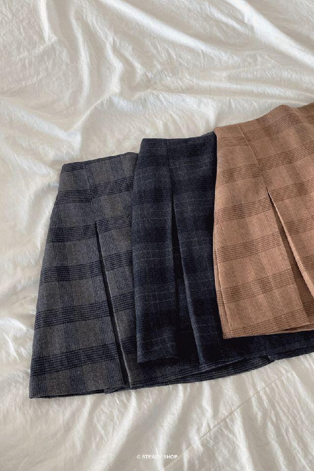 [체형커버/핏대박]러드 체크 미니스커트 (3colors)