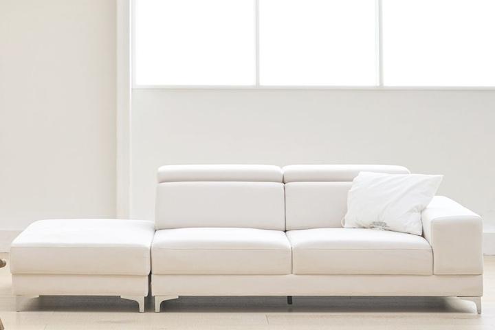 [감사행사] DAILY 아쿠아텍스 3인용 패브릭소파 (스툴포함)