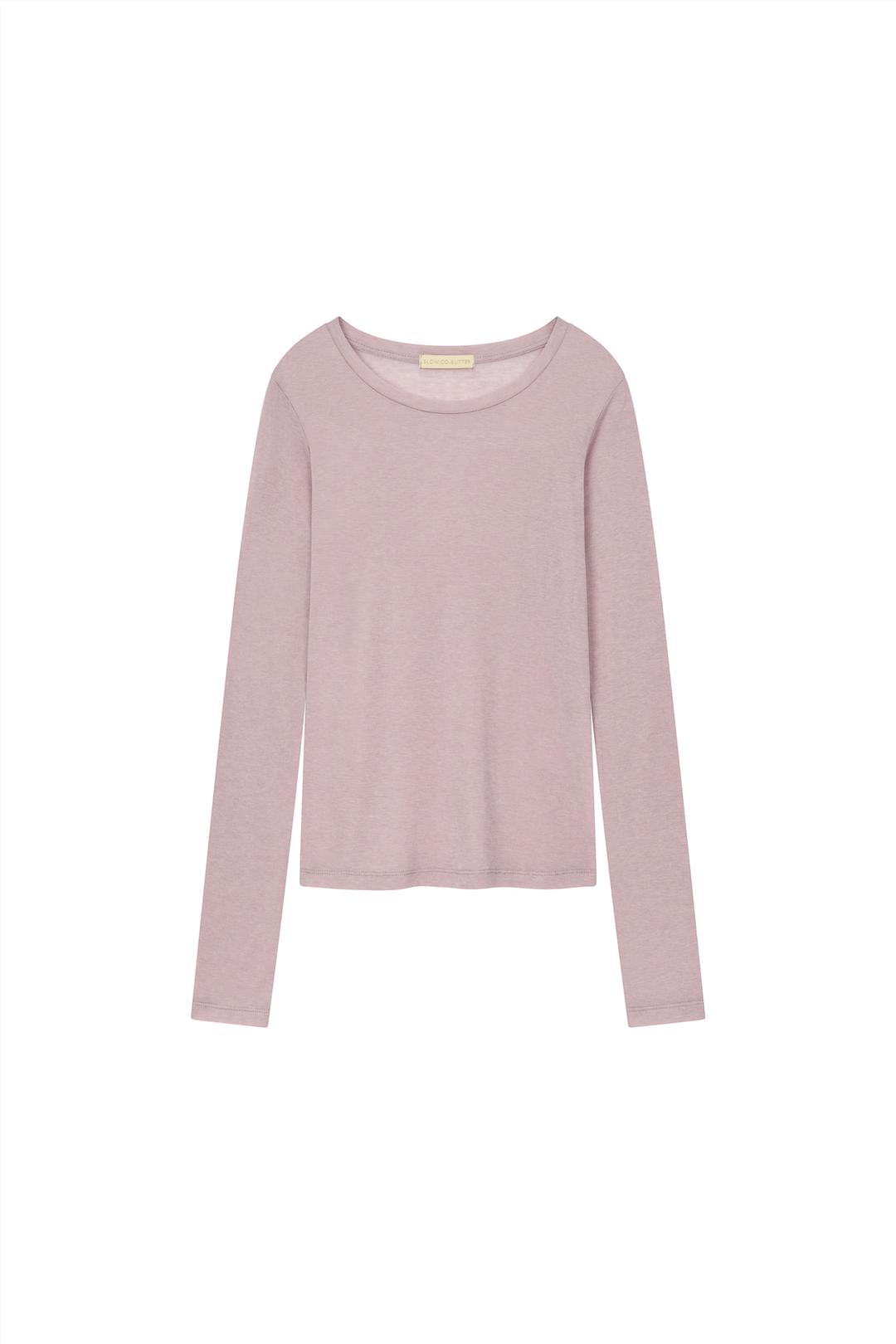 [SLOCO] Soft wool layered tshirt, muted pink