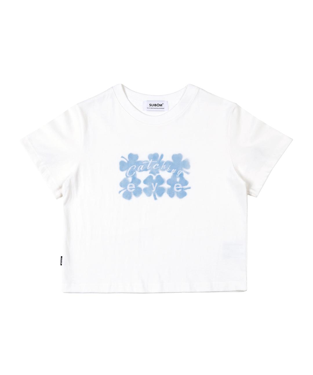 Catching Eye Crop T-Shirt  / Off White