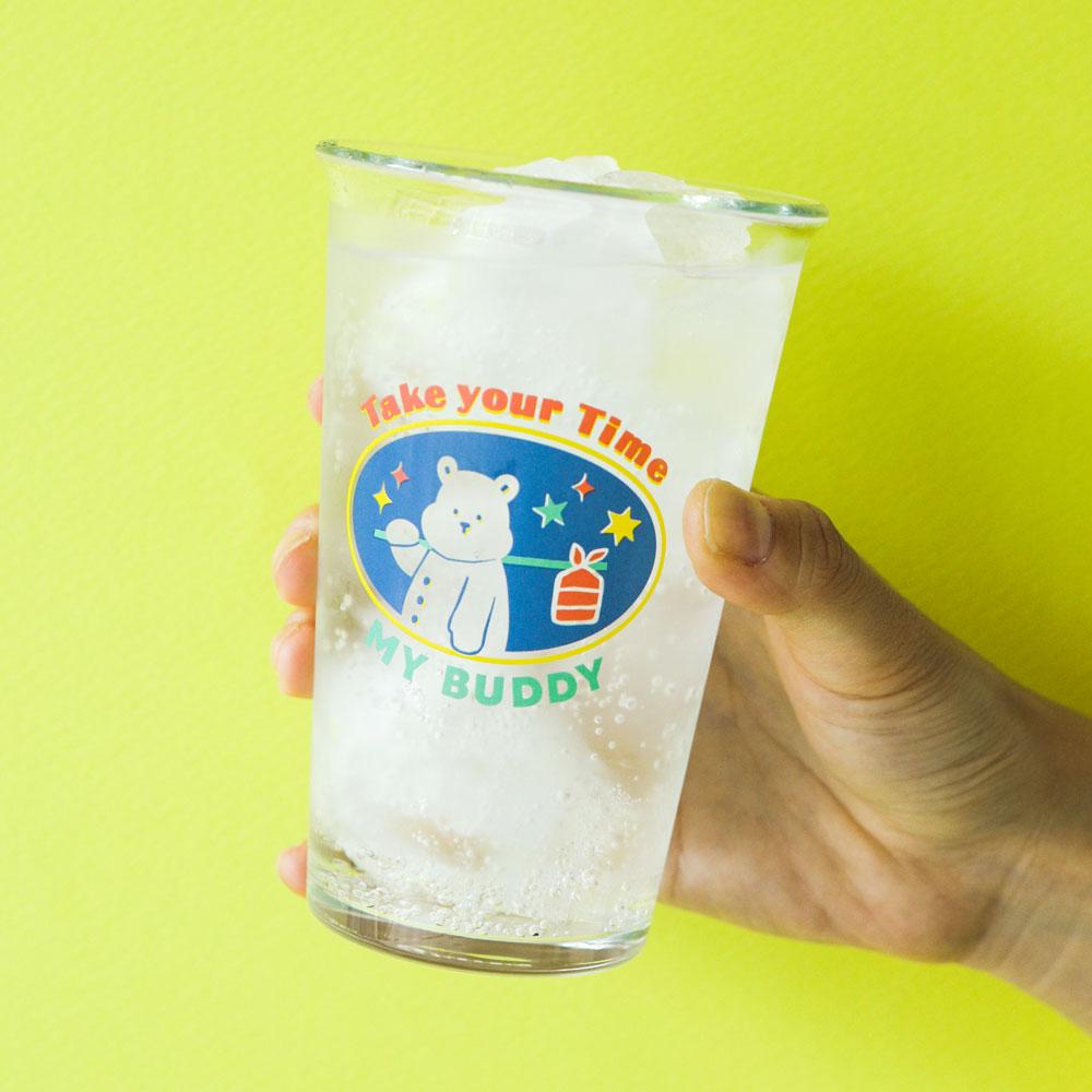 [데일리라이크] 청량함을 가득 담음 '강화 유리컵' 380ml (4종 택1)