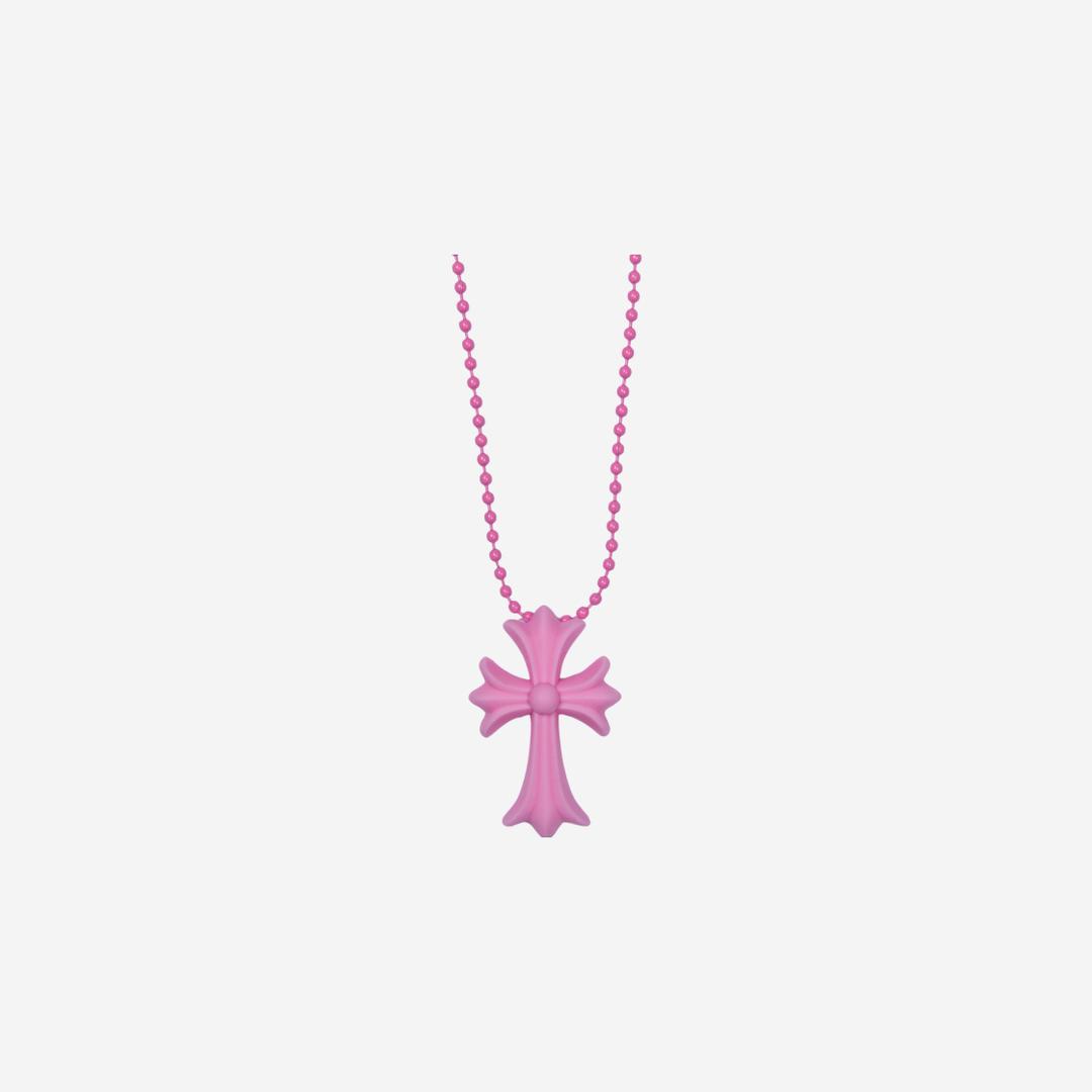 Chrome Hearts Silichrome CH Cross Pendant Pink 2022