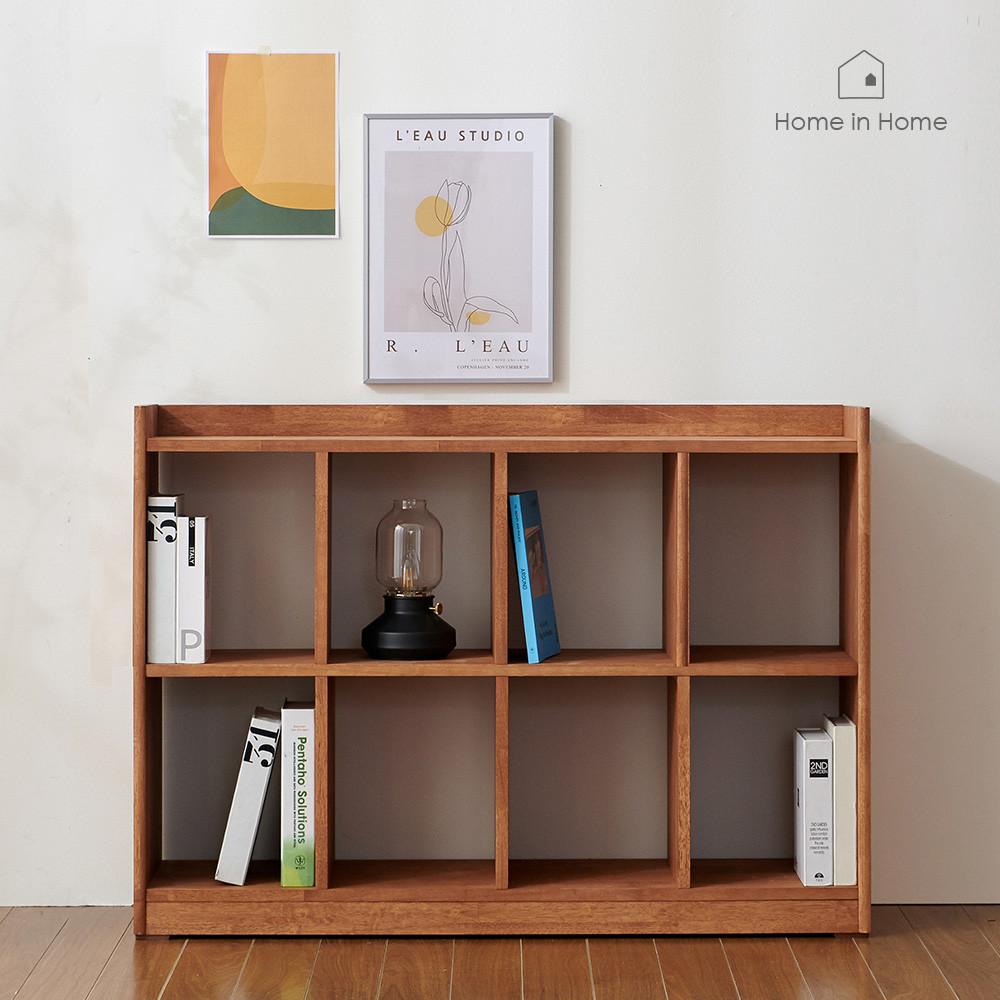 홈인홈 에디터의 서재 원목 베이직 오픈 책장 4X2 J66
