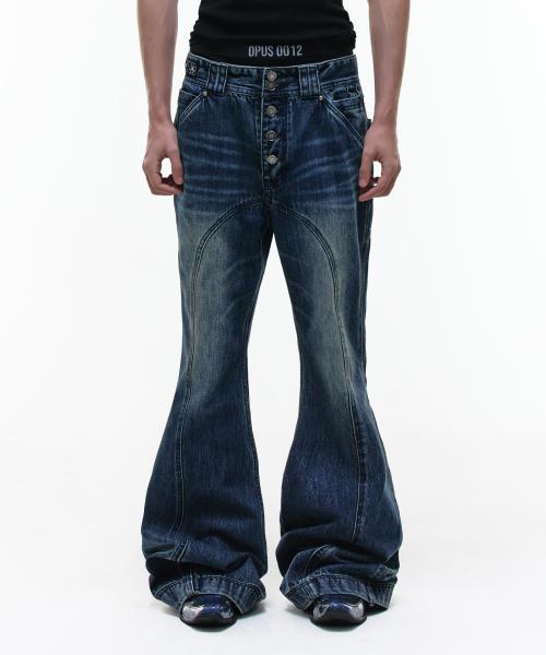 Op. 09 HAZE FLARE DENIM PANTS INDIGO