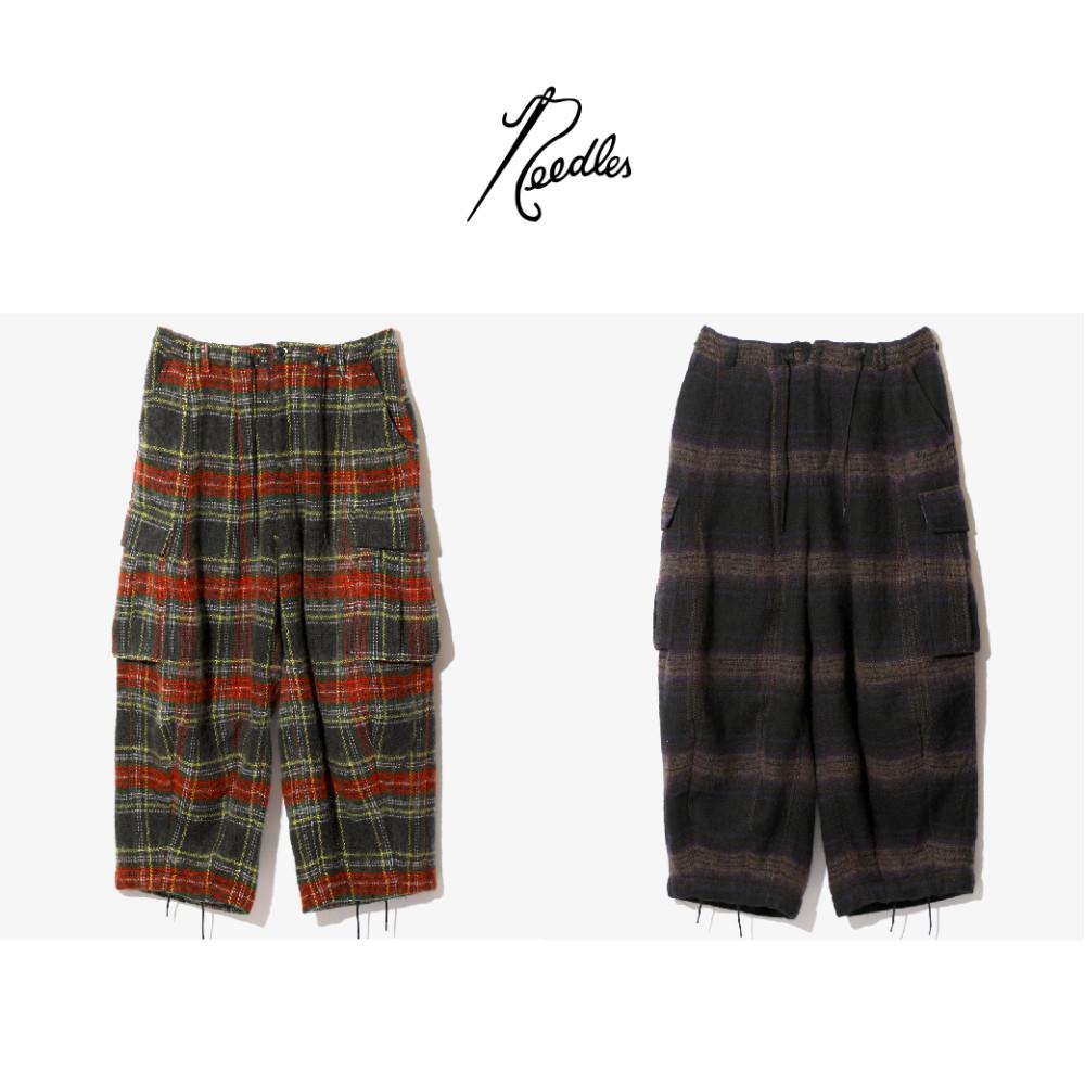니들스 Needles 23FW H D PANT - BDU / WOOL SHAGGY PLAID