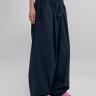 [1천장판매] (UNISEX) 슬칸 핀턱 와이드 밴딩팬츠 [핀턱 와이드 남녀공용 밴딩 포켓 롱 바지 긴바지 면]