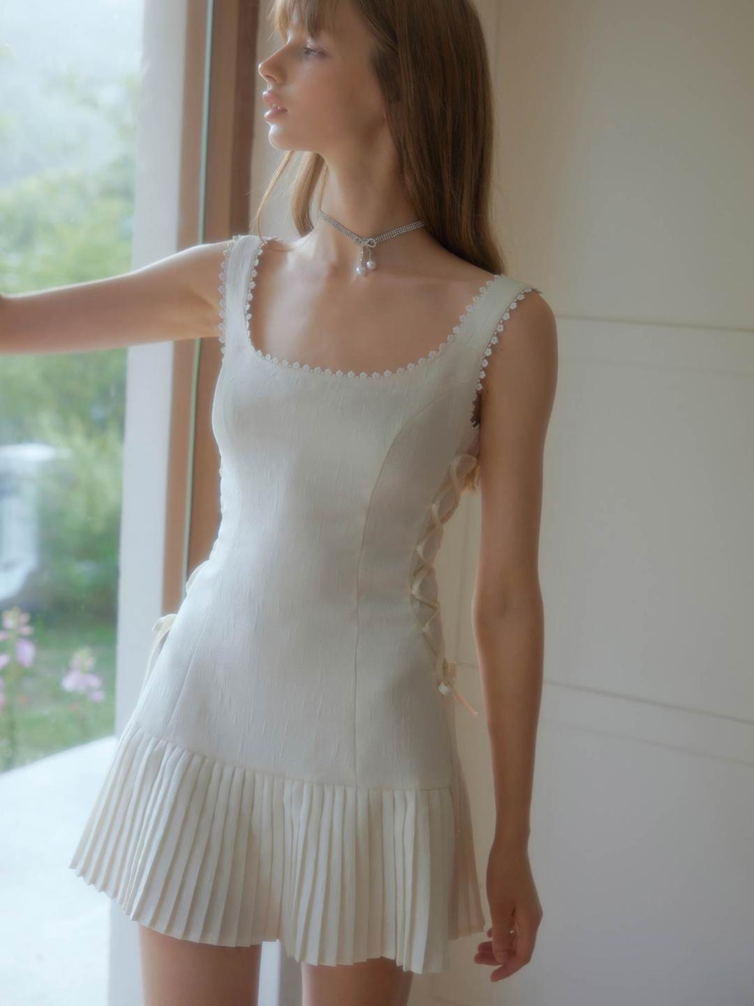 [ UENA ] Island Flowers sunshine strap dress