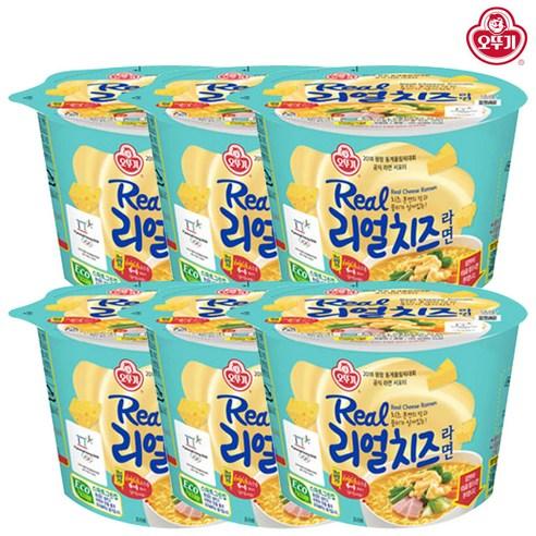 오뚜기 리얼치즈라면 용기 120g, 6개 - 컵라면 | 쿠팡