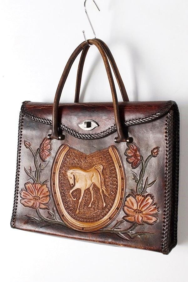 에스닉 레더 토드백