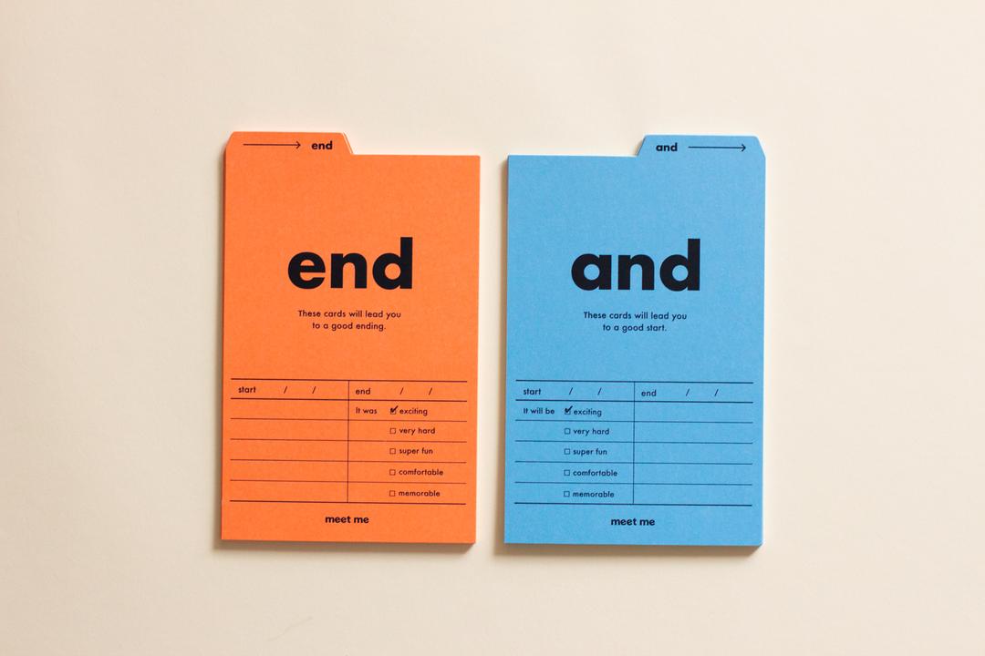 밑미 end and 카드