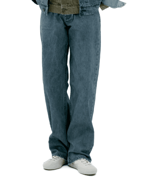 우먼 가먼트다잉 레귤러 팬츠[그레이]