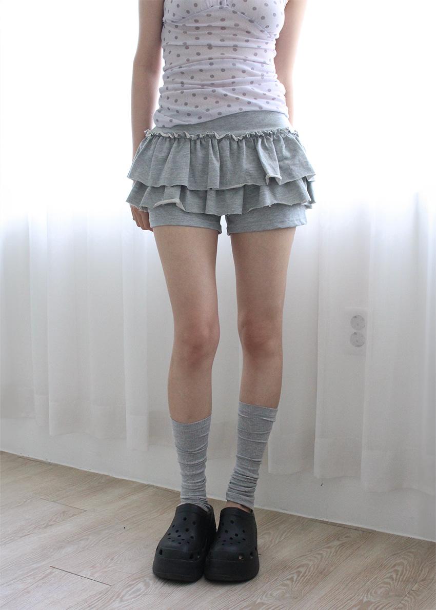 FRILL SKIRT SHORTS (2color)
