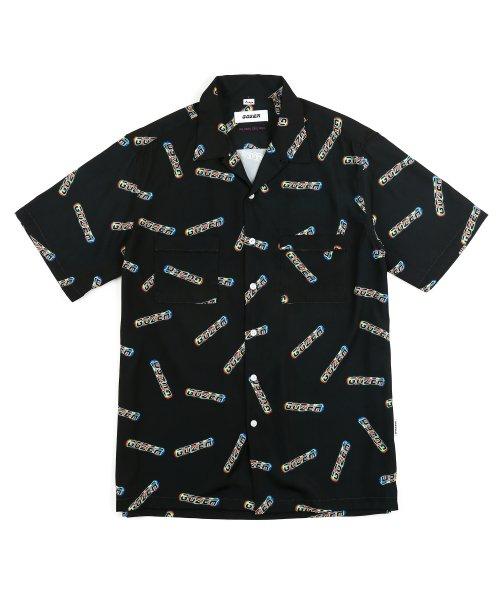 3D GOZER LOGO HAWAIIAN SHIRT_BLACK