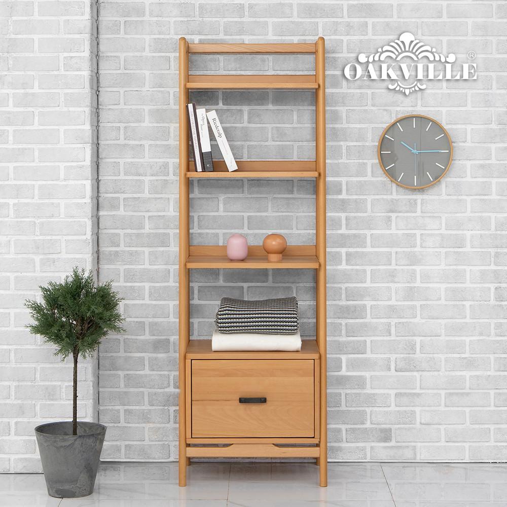 [오크빌]스칼라원목수납선반책장600