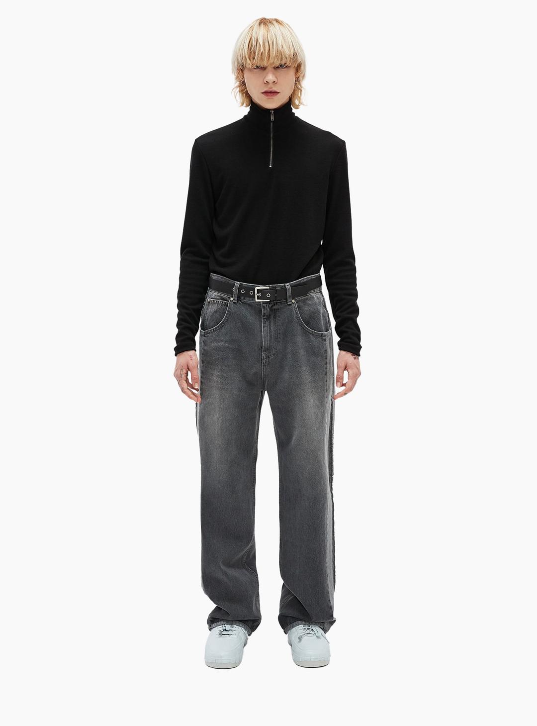 UGLY LONG WIDE DENIM GREY