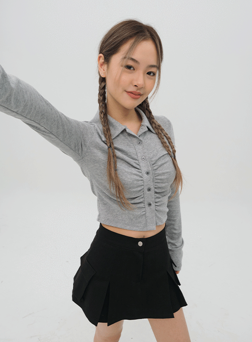 노엘 셔링 워머크롭긴팔티 C1002