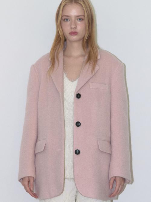 모헤어 울 자켓 (PINK)