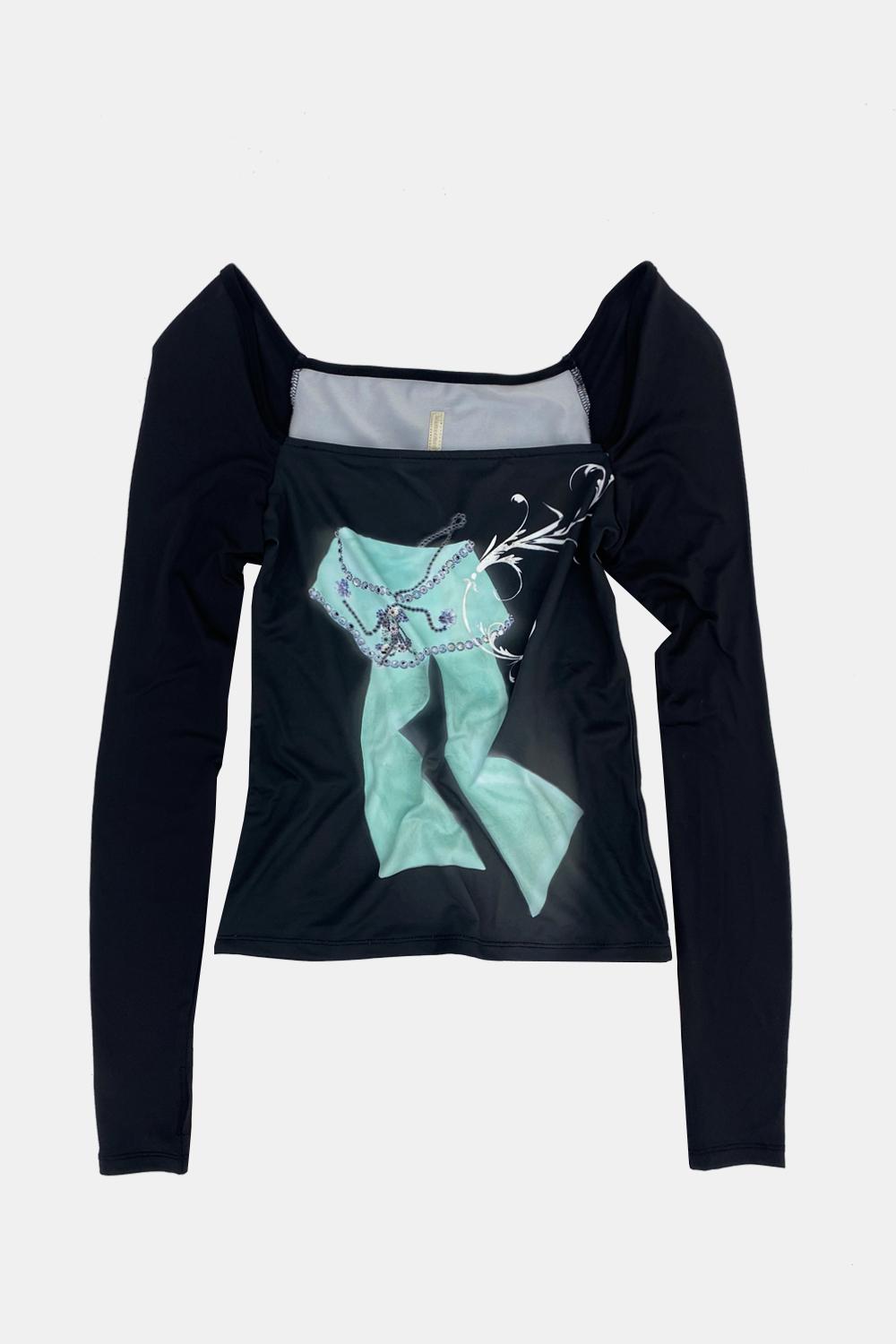 ayam jersey top (square neck)