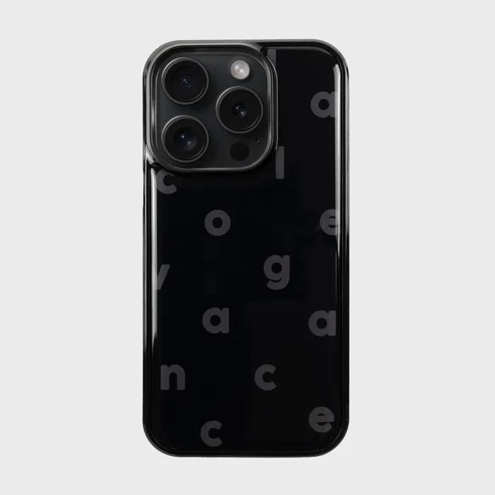Logo Alphabet Color Epoxy Case (Black)