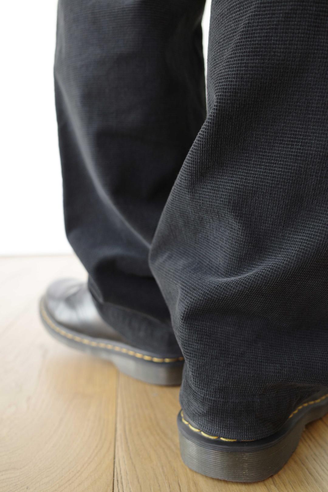 Black, Washed Waffle Chino