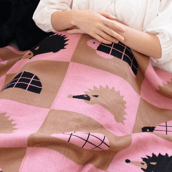 [츄지어바웃]  Winter sleep 겨울잠 니트 블랭킷