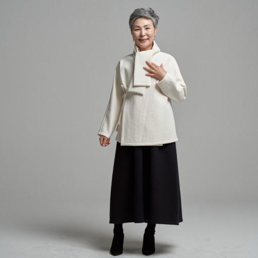 누빔 덧저고리 (아이보리)